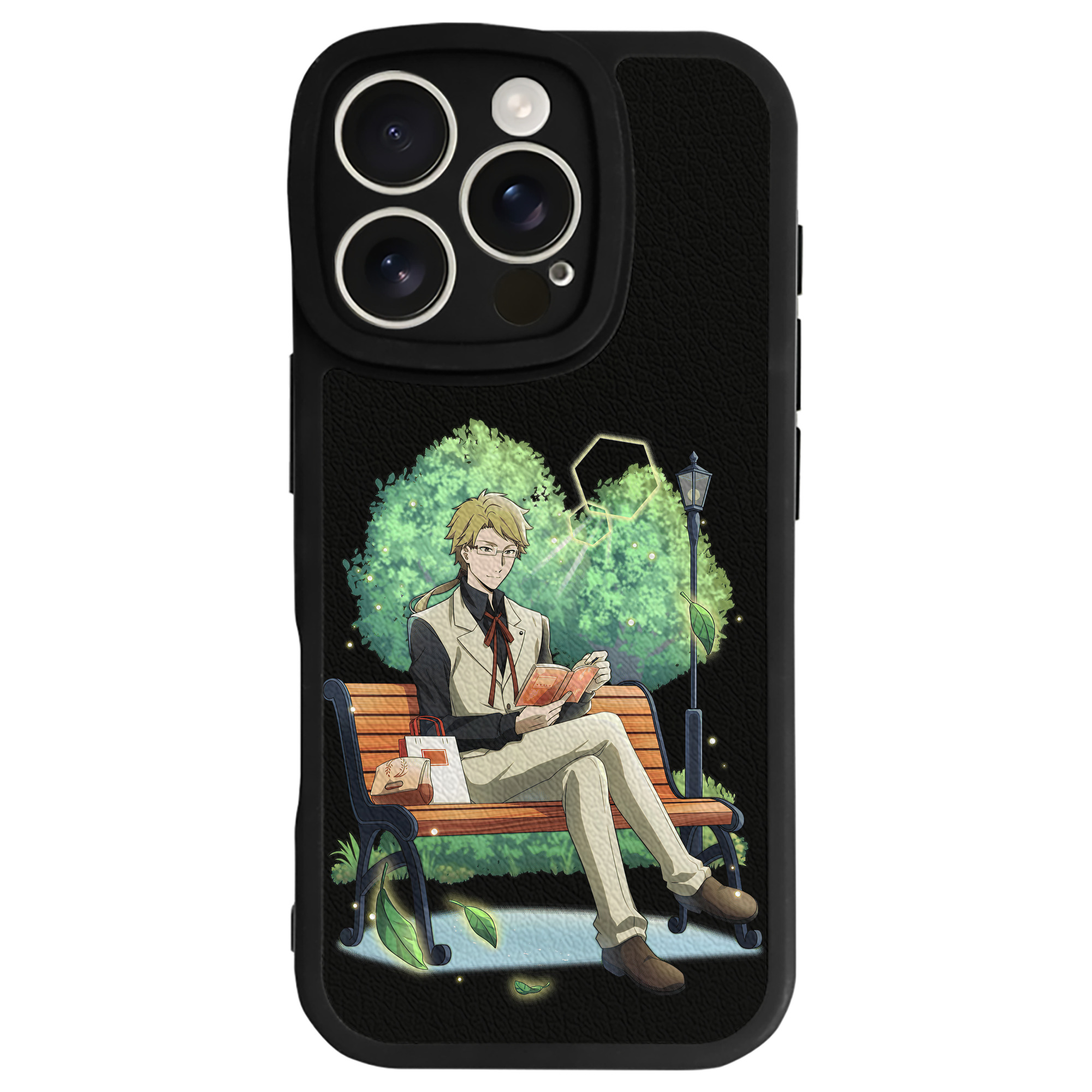 （画像用） 文豪ストレイドッグス Bungo Stray Dogs 【iPhone 16シリーズ対応】シリコンスマホケース（レザー調） 材質：シリコン